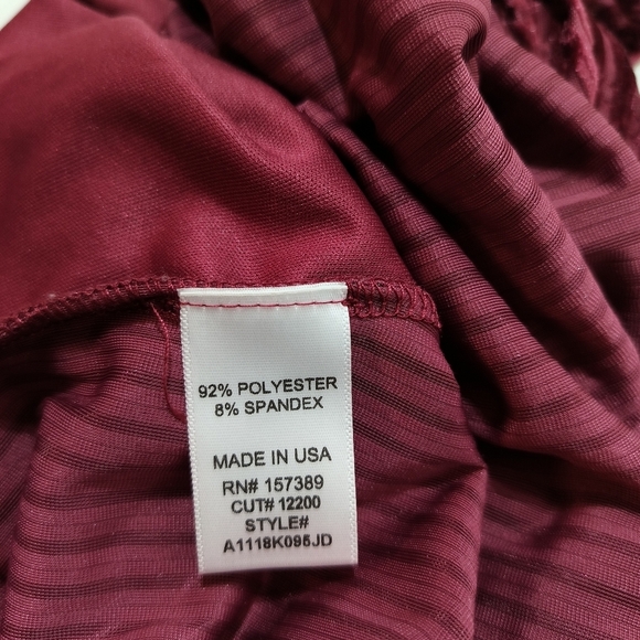 La La Land Creative Co Burgundy Velvet Tank Top Bodysuit Size Small - Picture 6 of 7